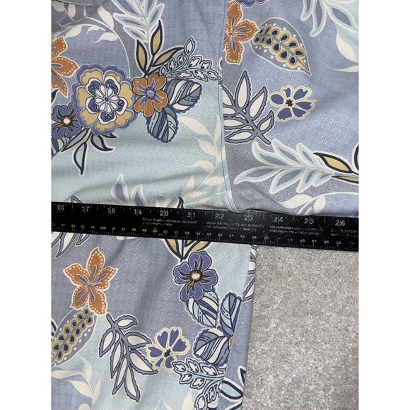 Tommy Bahama Shirt Mens Large Blue Hawaii All Over Print Tropical Silk - Picture 6 of 6